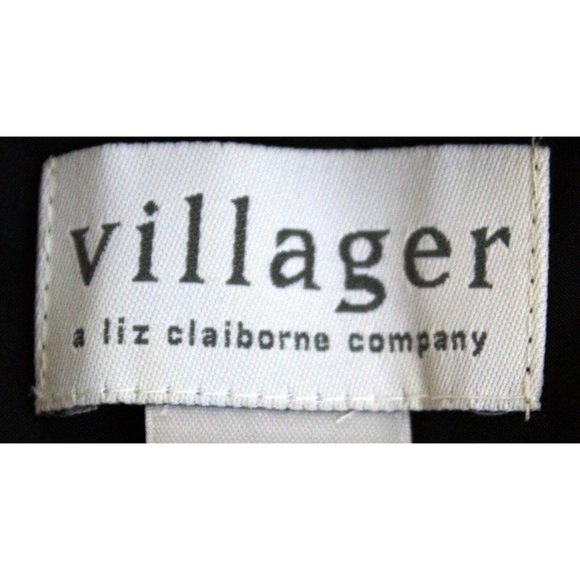 NWT Villager Liz Claiborne Black & White Striped Chevron Maxi Long Skirt Size 18 - Picture 10 of 15